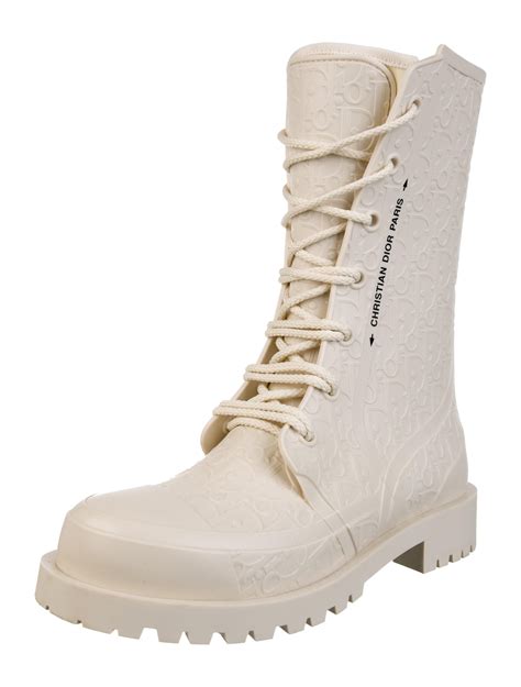 dior rubber combat boots